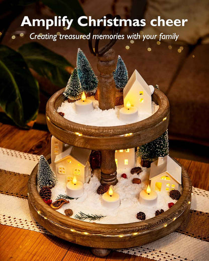 Homemory Rechargeable Tea Lights — Thoughtful Housewarming Gift for Her, 6-Pack with Timer