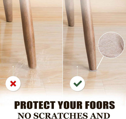 Yelanon Felt Furniture Pads for Hardwood Floors - 216 Pcs Strong-Adhesive Floor Protectors Preventing Slip and Trip Hazards at Home