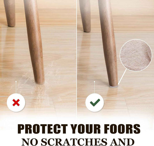 Yelanon Felt Furniture Pads for Hardwood Floors - 216 Pcs Strong-Adhesive Floor Protectors Preventing Slip and Trip Hazards at Home