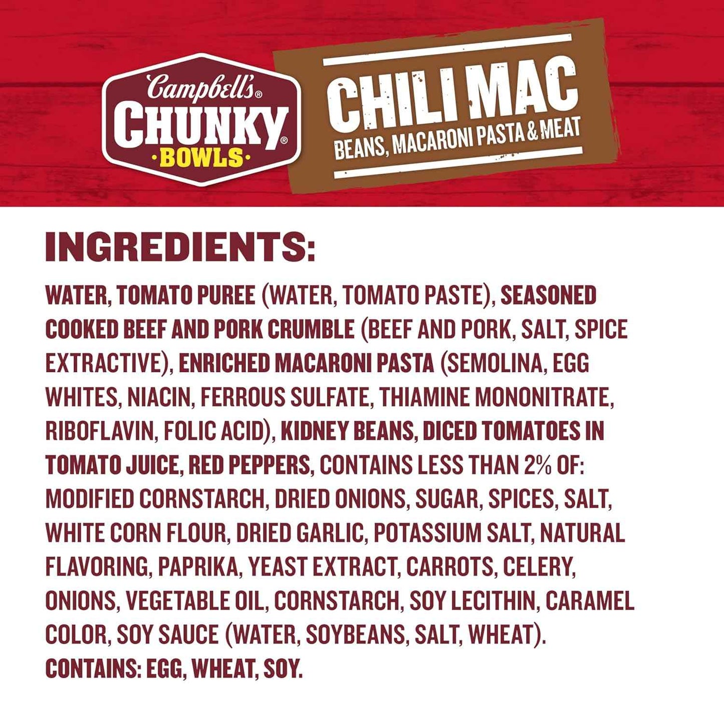 Campbell's Chunky Chili Mac Soup — Low-Calorie Filling Single-Serve for Mindful Portion Control