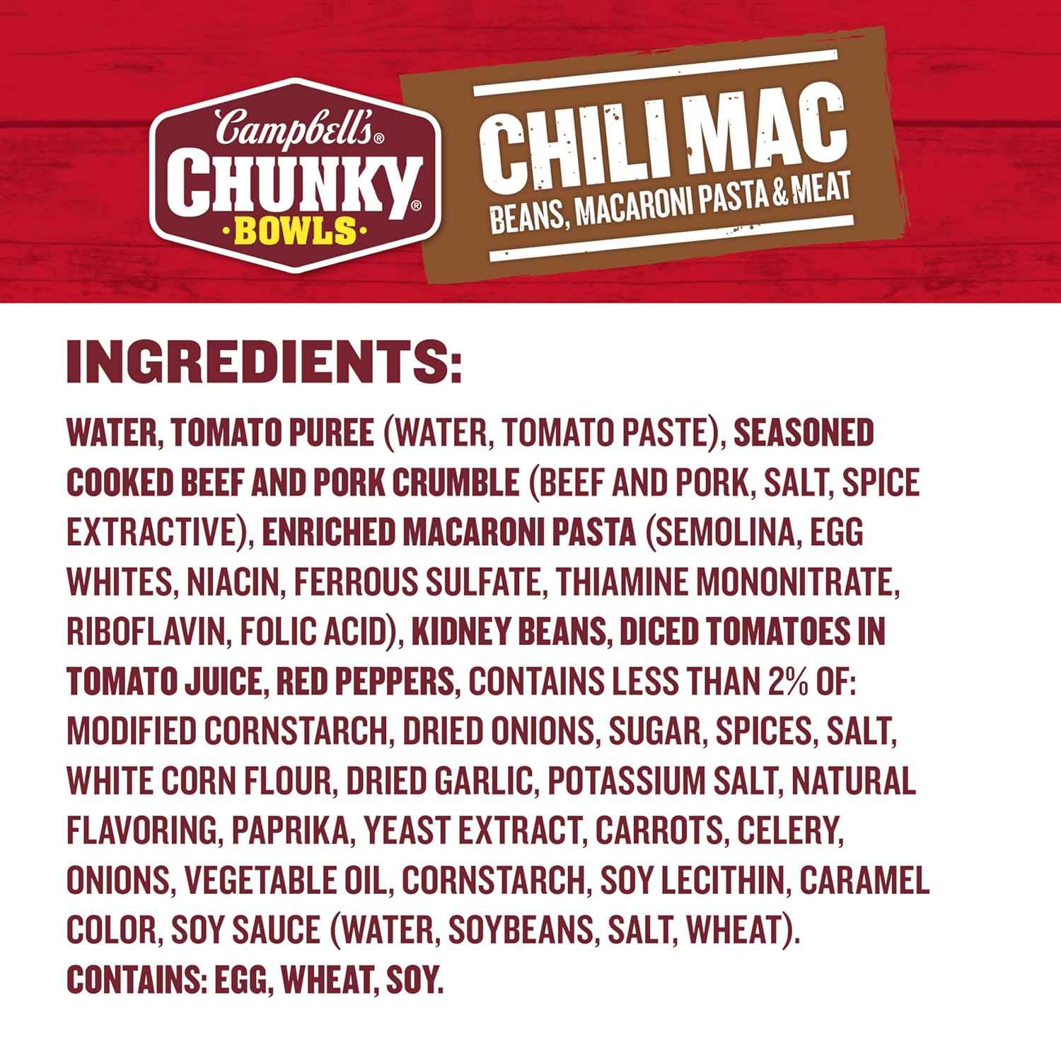 Campbell's Chunky Chili Mac Soup — Low-Calorie Filling Single-Serve for Mindful Portion Control