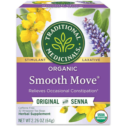 Traditional Medicinals Smooth Move – Simple One-Ingredient-Forward Herbal Tea for Clutter-Free Pantries