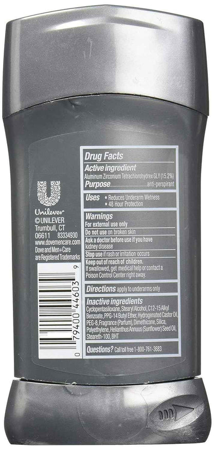 Dove Men+Care Antiperspirant Stick Sensitive Shield 2.7 oz Pack of 4 Gentle Daily Deodorant for Men with Sensitive Skin