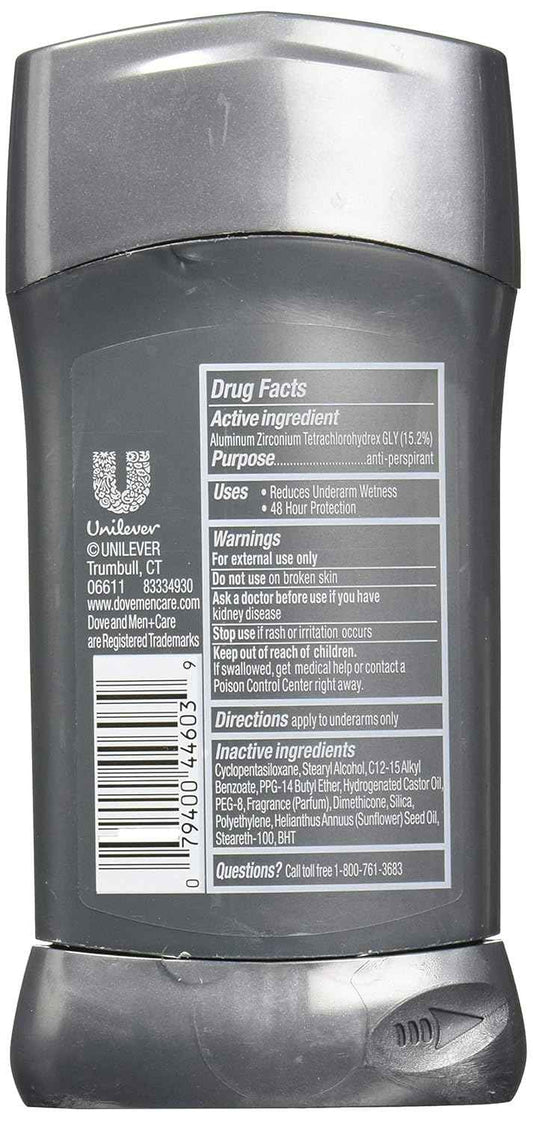 Dove Men+Care Antiperspirant Stick Sensitive Shield 2.7 oz Pack of 4 Gentle Daily Deodorant for Men with Sensitive Skin