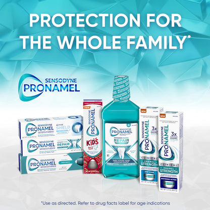 Sensodyne Pronamel Clinical Enamel Strength Toothpaste Gift Set Idea for Her, Deep Clean Enamel Repair Birthday Present for Health Conscious Women