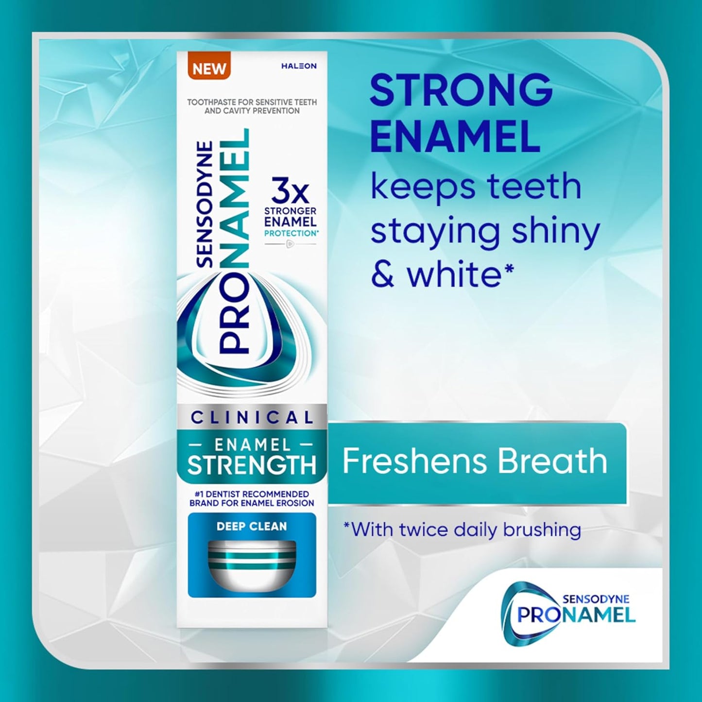Sensodyne Pronamel Clinical Enamel Strength Toothpaste Gift Set Idea for Her, Deep Clean Enamel Repair Birthday Present for Health Conscious Women