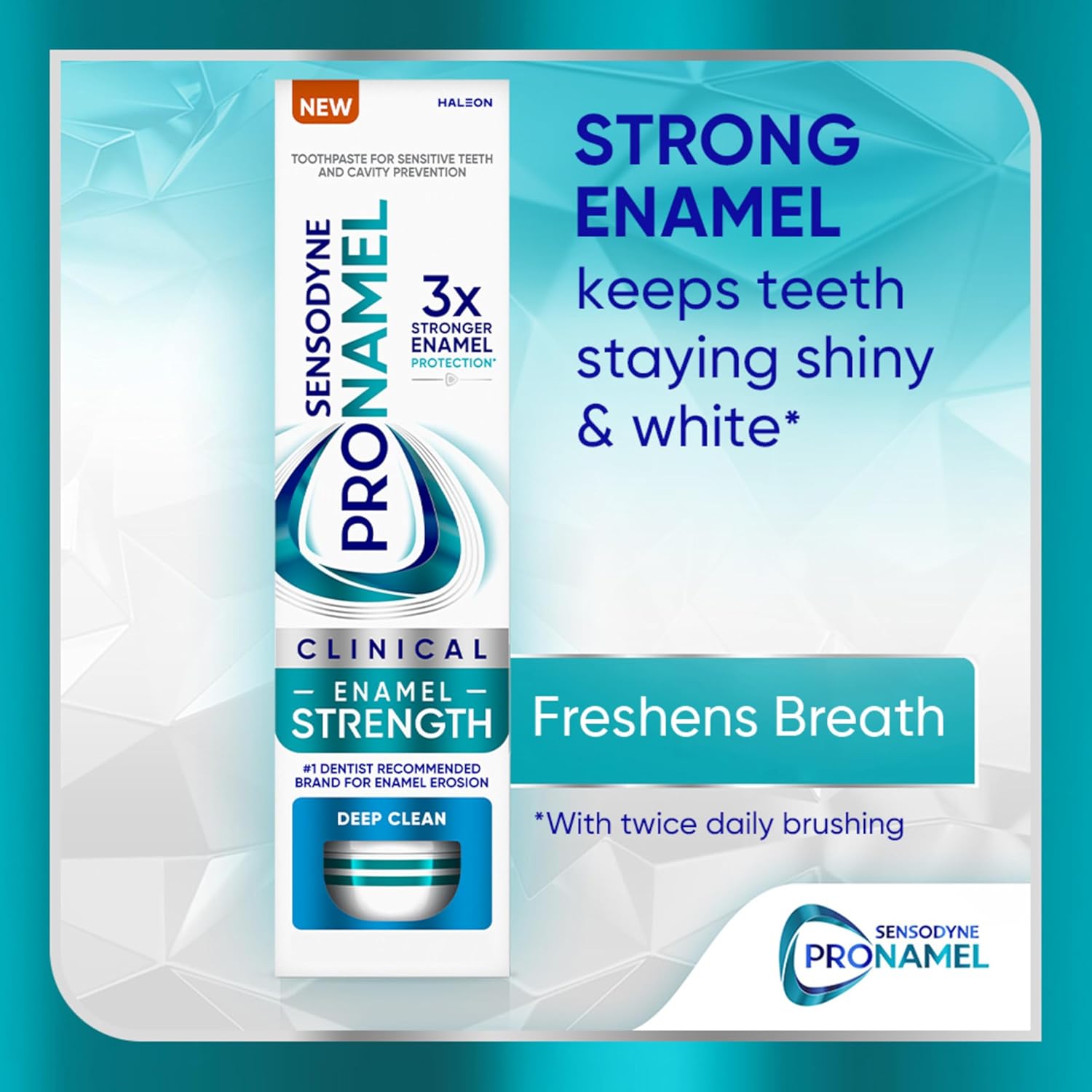 Sensodyne Pronamel Clinical Enamel Strength Toothpaste Gift Set Idea for Her, Deep Clean Enamel Repair Birthday Present for Health Conscious Women