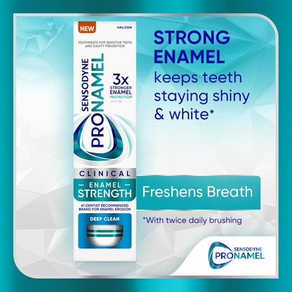Sensodyne Pronamel Clinical Enamel Strength Toothpaste Gift Set Idea for Her, Deep Clean Enamel Repair Birthday Present for Health Conscious Women