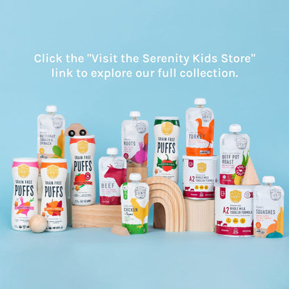 Serenity Kids Organic Veggie Puree Pouches – Clean-Label First Foods for Mindful Parents, 6+ Months Savory Baby Meal