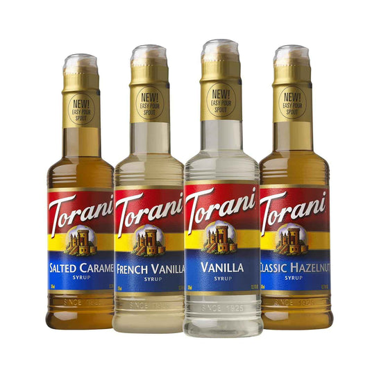 Torani Flavored Syrup Café Variety Pack – Café-Style Drinks for the Home Office Coffee Bar