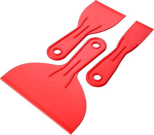 3-Piece Plastic Putty Knife Set – Streamlined Spackling and Spreading Tools for Intentional Living Spaces