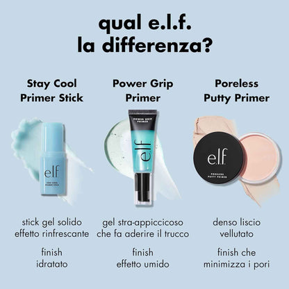 e.l.f. Stay Cool Primer Stick – Self-Care Skin Ritual for Nightly Wind-Down, Cooling Hydrating Gel Prep