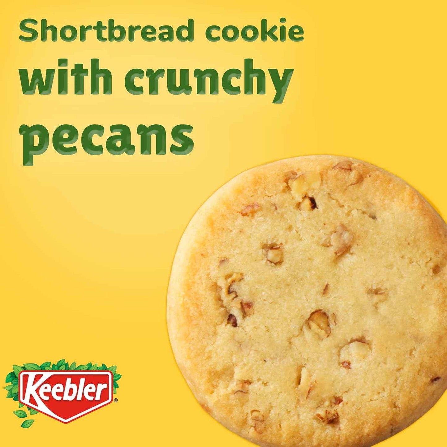Keebler Sandies Pecan Shortbread Cookies – Lunchbox Snack for Kids, 17.2 oz Family Size