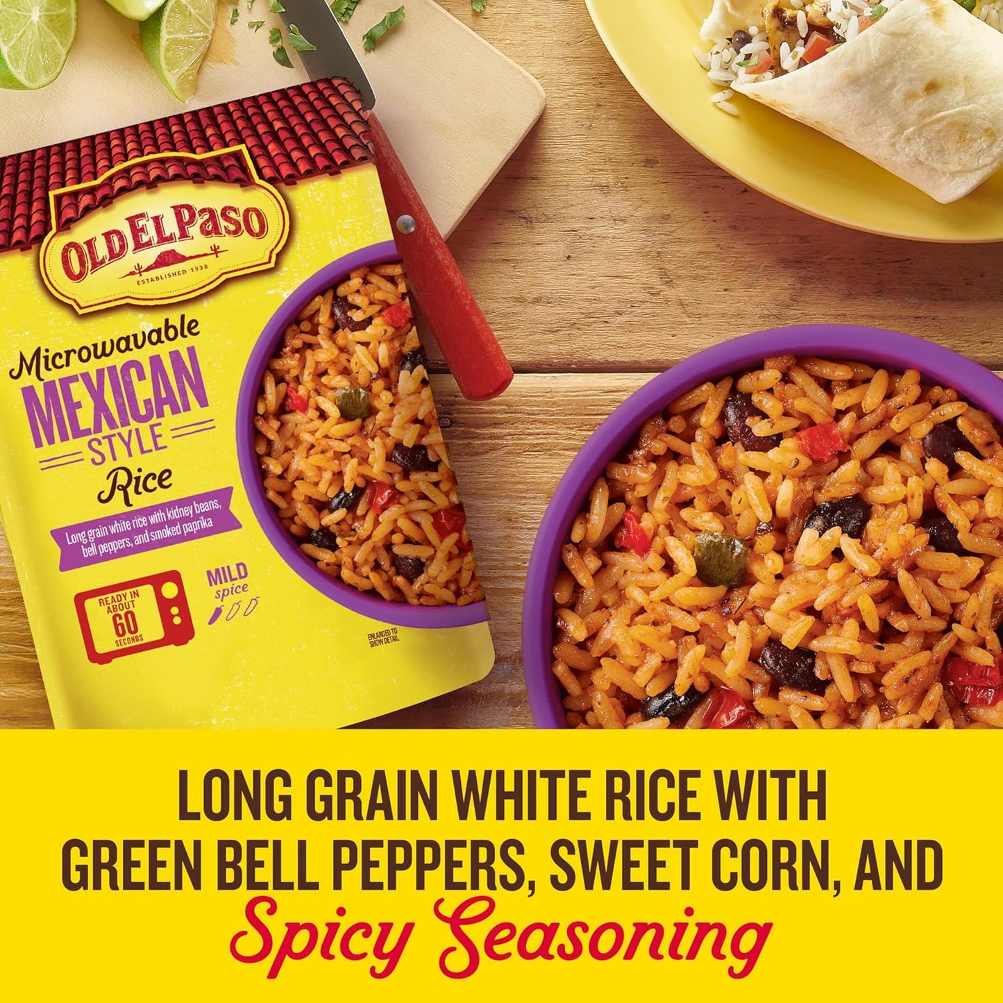 shelf-stable dried rice format with long pantry life