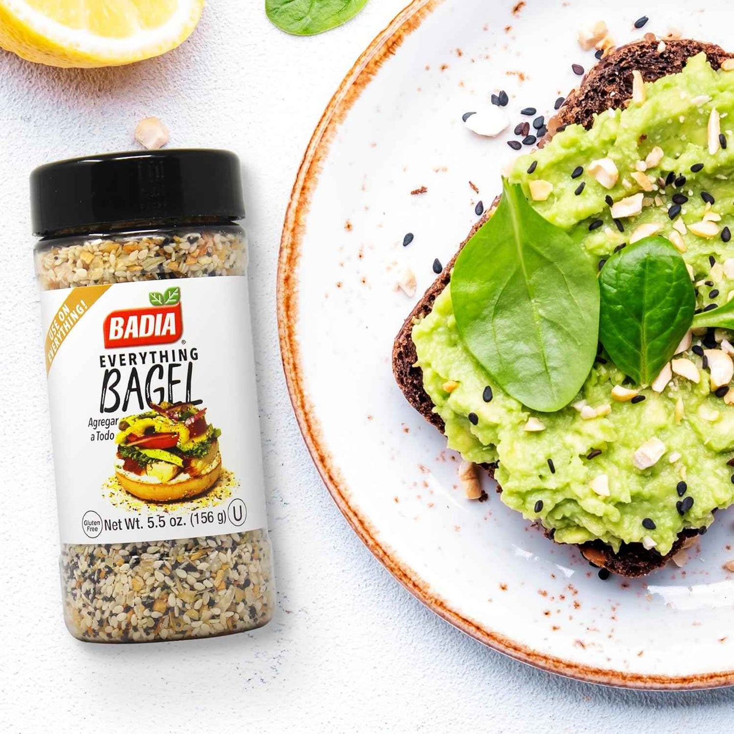 Badia Everything Bagel Seasoning – Thoughtful Housewarming Gift for Parents and Home Cooks, 5.5 oz