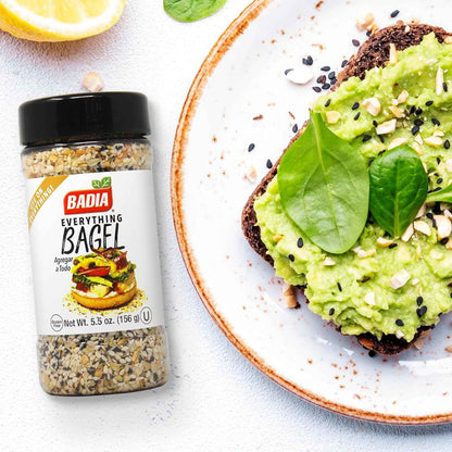 Badia Everything Bagel Seasoning – Thoughtful Housewarming Gift for Parents and Home Cooks, 5.5 oz