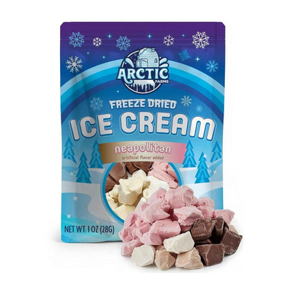 Arctic Farms Freeze Dried Ice Cream – No Refrigeration, No Mess Pantry Snack for Children, 1 Ounce