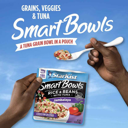 StarKist Smart Bowls Tuna Rice and Beans Jambalaya 4.5 oz Pouch – Shelf Stable Camping and Road Trip Meal With Zero Refrigeration