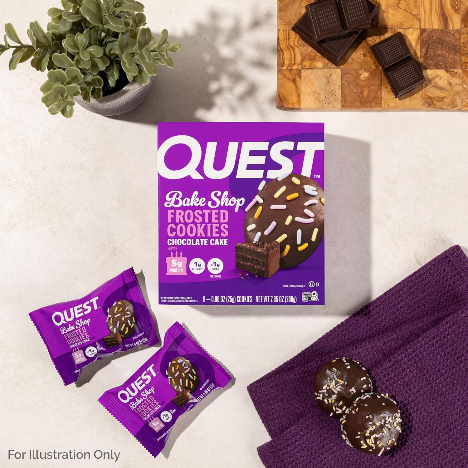 shelf-stable, individually portioned cookies designed for grab-and-go portability
