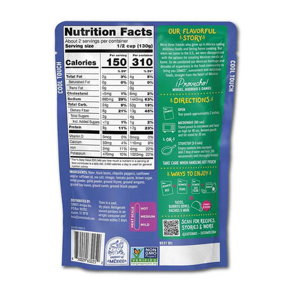 Somos Refried Chipotle Black Beans 10 oz – Clean-Ingredient Mexican Side for Label-Reading Home Cooks