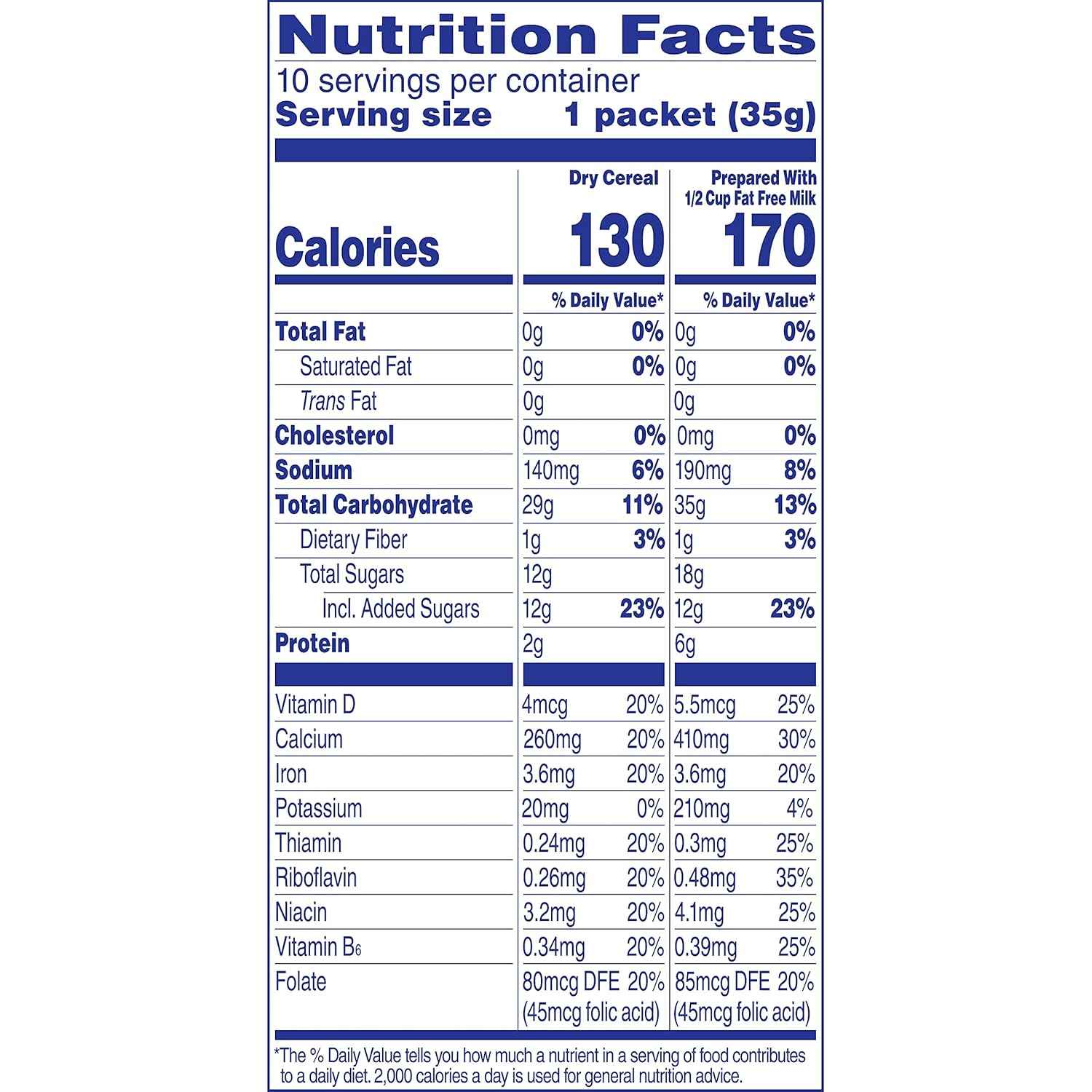 Cream of Wheat Instant Hot Cereal, Bananas and Cream – Iron, Calcium and Vitamin D Fortified Cereal for Seniors and Caregivers