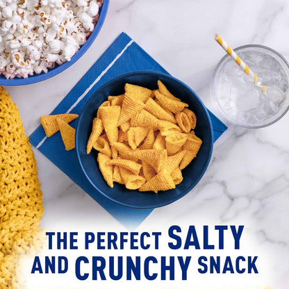 Bugles Salt and Vinegar Crispy Corn Snacks 7.5 oz – Tangy Desk Snack for Office Afternoons and Study Sessions