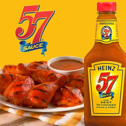 Heinz 57 Original Sauce for Tailgate Cookouts, Portable 20 oz Bottle for Grilling Chicken and Brisket