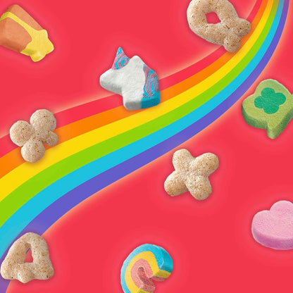 Lucky Charms Breakfast Cereal Treat Bars – Lunchbox Snack for School-Age Kids, Individually Wrapped Value Pack of 16