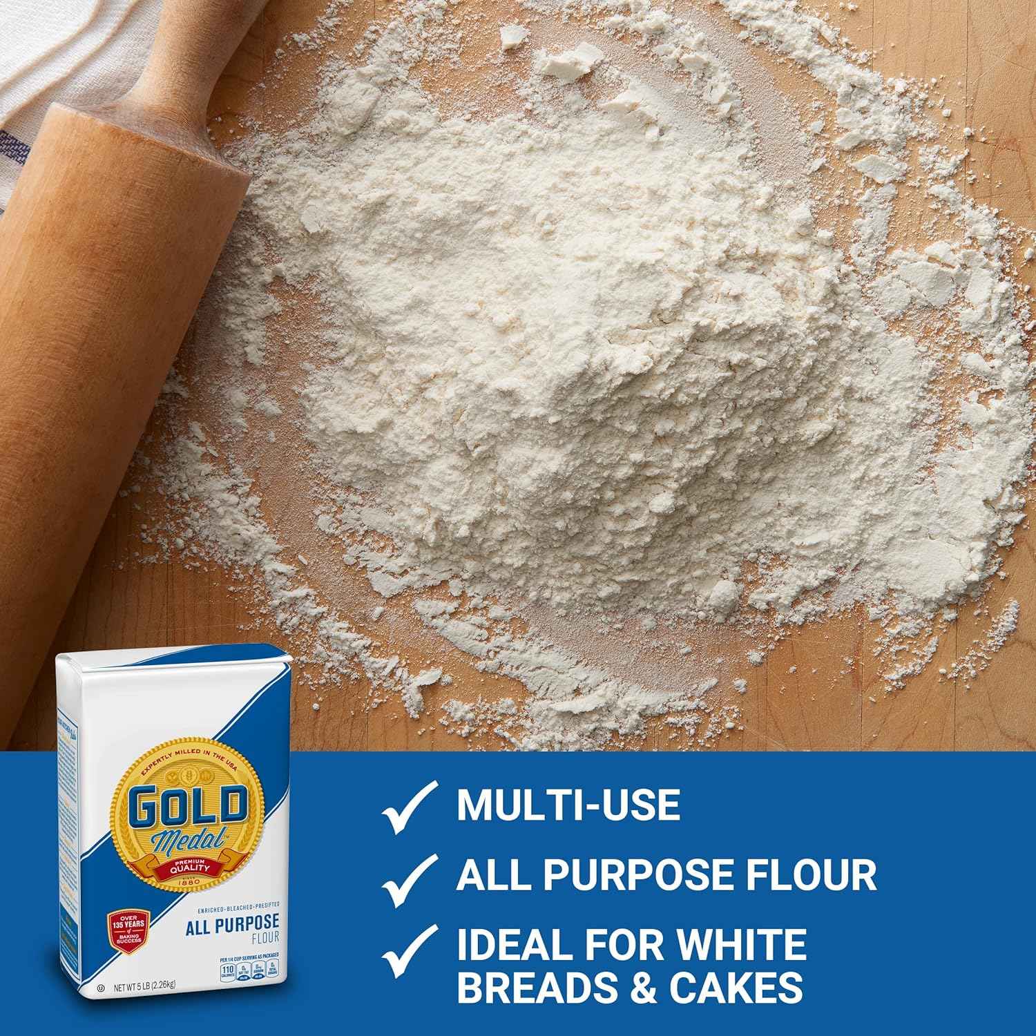 Gold Medal All Purpose Flour – Practical Housewarming Gift for New Home Bakers, Cookies and Bread Starter