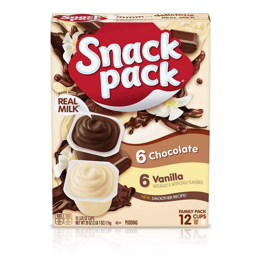 Snack Pack Pudding Cups – No-Refrigeration Snack for Road Trips, Picnics, and Camping