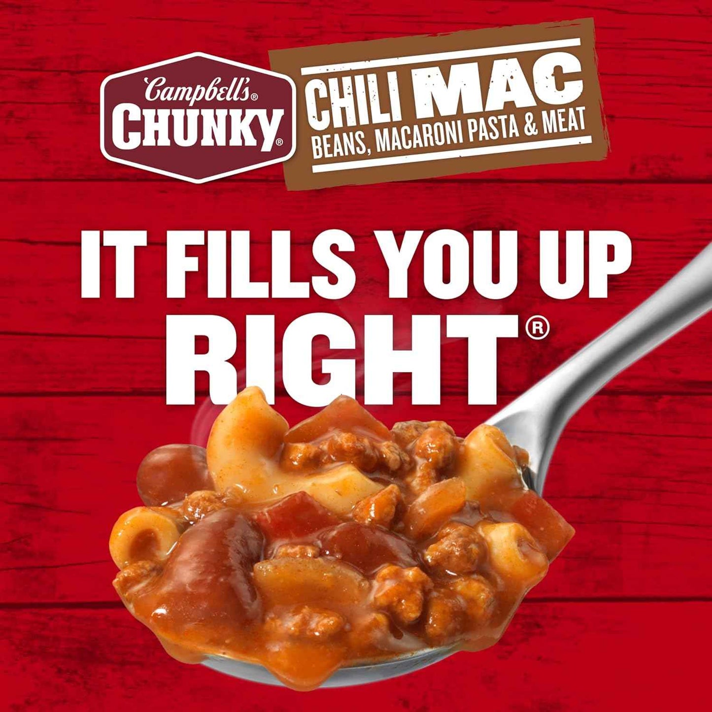 Campbell's Chunky Chili Mac, 18.8 oz Can – Mild-Tasting Pantry Meal Picky Eaters Can Enjoy at the Kitchen Table
