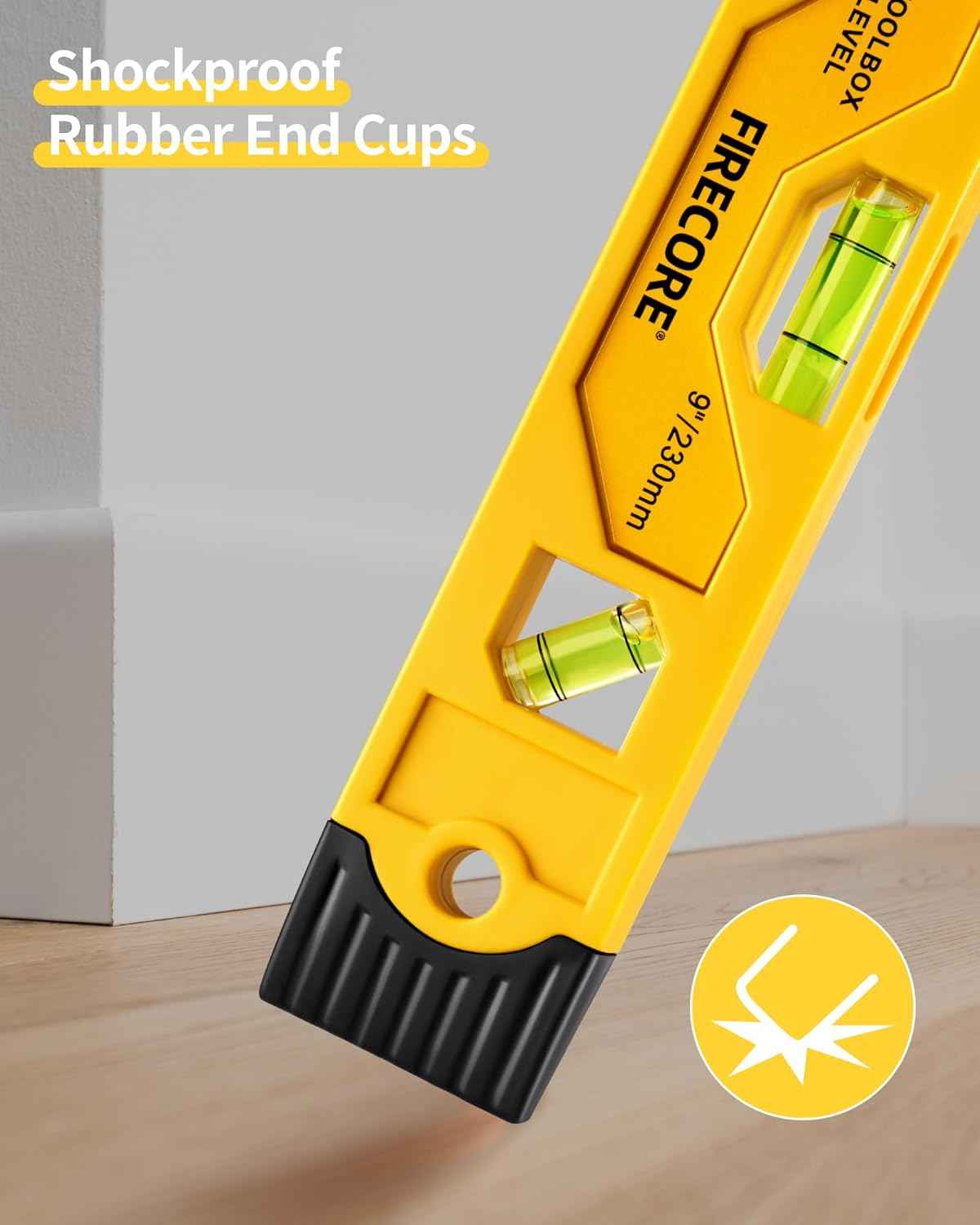 Firecore 9 Inch Magnetic Torpedo Level – Practical Stocking Stuffer for New Homeowners and DIYers