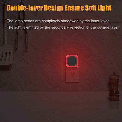 LumiDream LED Night Light for Elderly Parents, Auto Dusk to Dawn Sensor for Hallway and Stairs