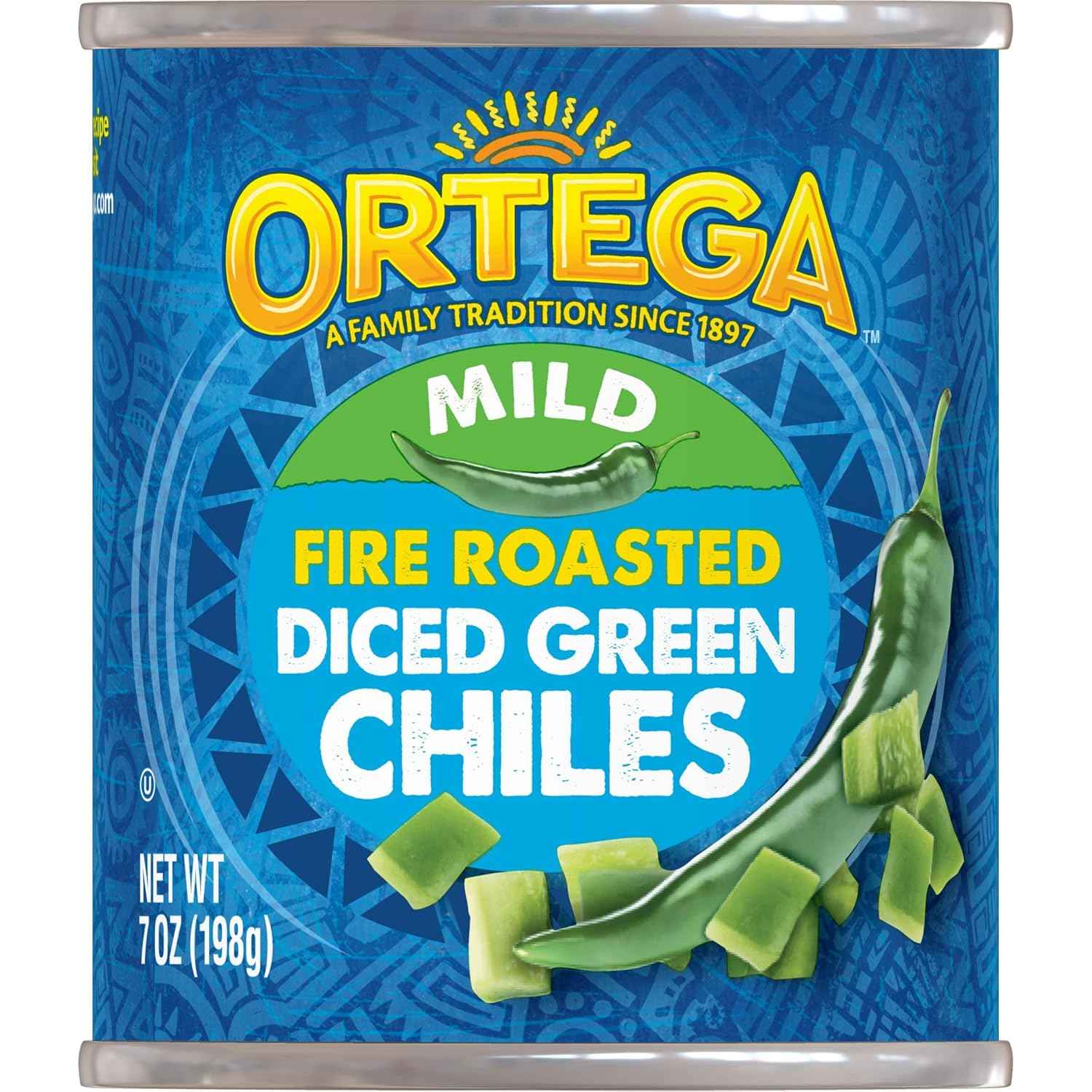 Ortega Diced Green Chiles, Mild, 7 oz — Quick Weeknight Pantry Staple for Busy Home Cooks