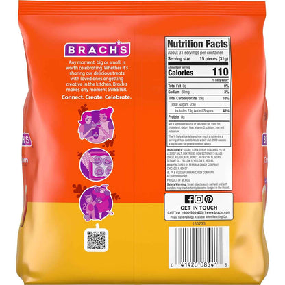 Brach's Classic Candy Corn – Bulk Trick-or-Treat Candy for Front Yard and Driveway Bowls, 34 Ounce