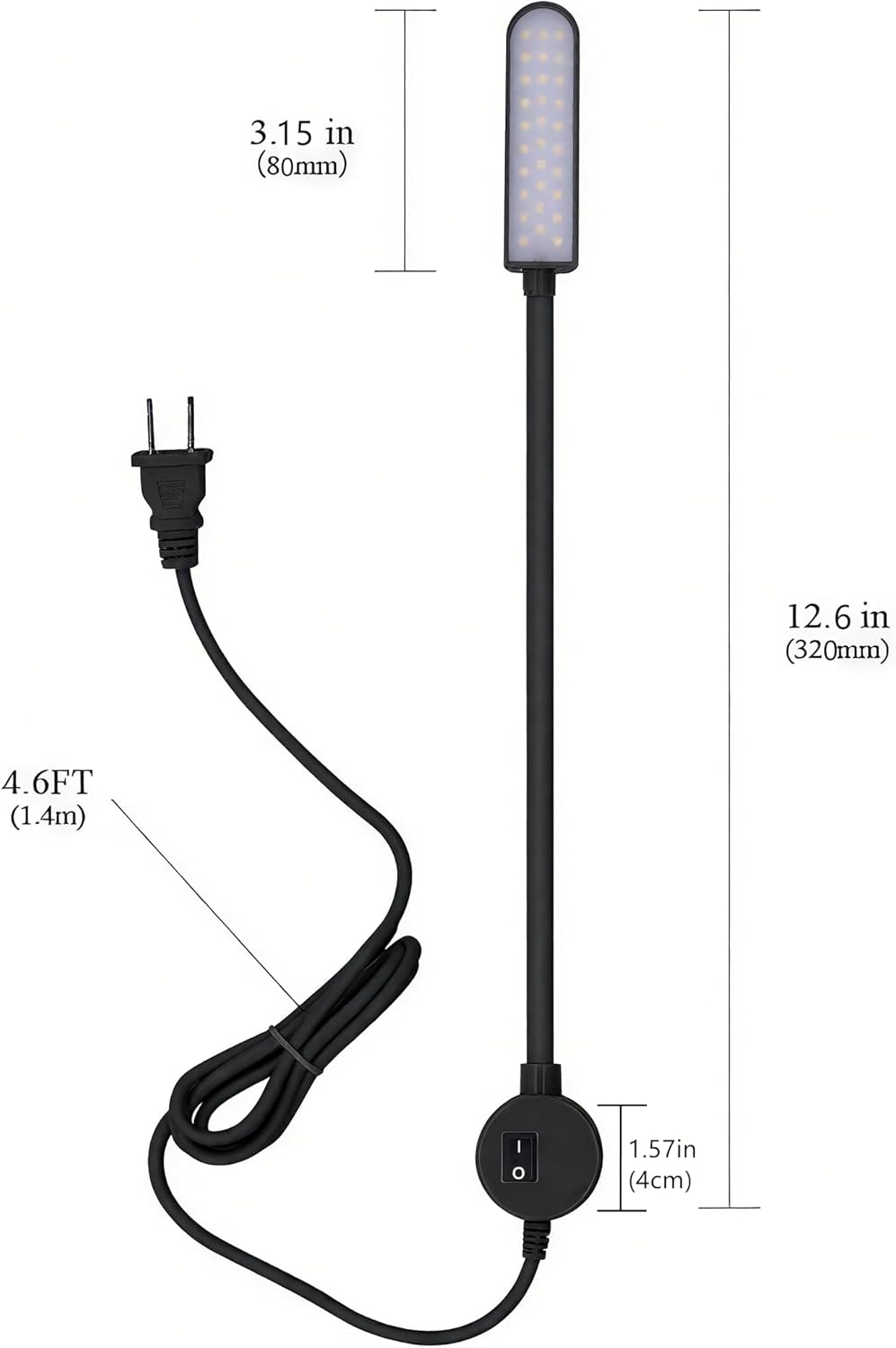 silicone resin sleeve over the flexible metal gooseneck for safer handling