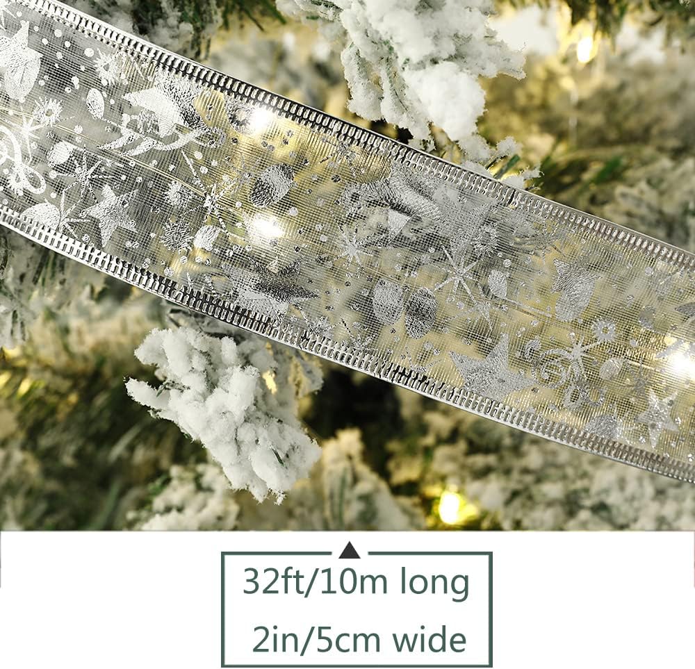 silver-edge wiring designed to blend with cool-toned and white christmas decor schemes