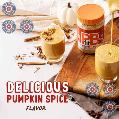 PBfit Pumpkin Spice Peanut Butter Powder Birthday Gift for Her, Low-Fat Pantry Essential