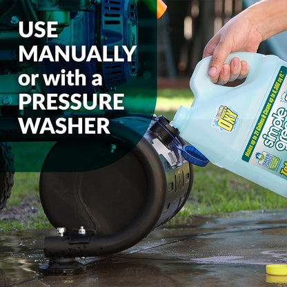Simple Green Oxy Solve Outdoor Pressure Washer Cleaner – 1 Gal Pet-Safe Formula for Yards and Patios