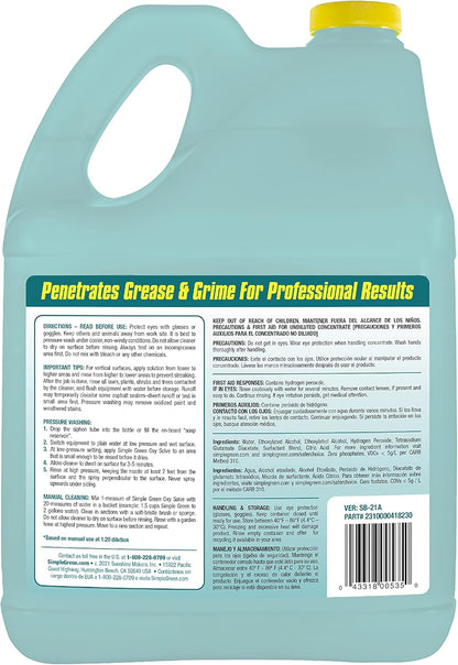 Simple Green Oxy Solve Outdoor Pressure Washer Cleaner – 1 Gal Pet-Safe Formula for Yards and Patios