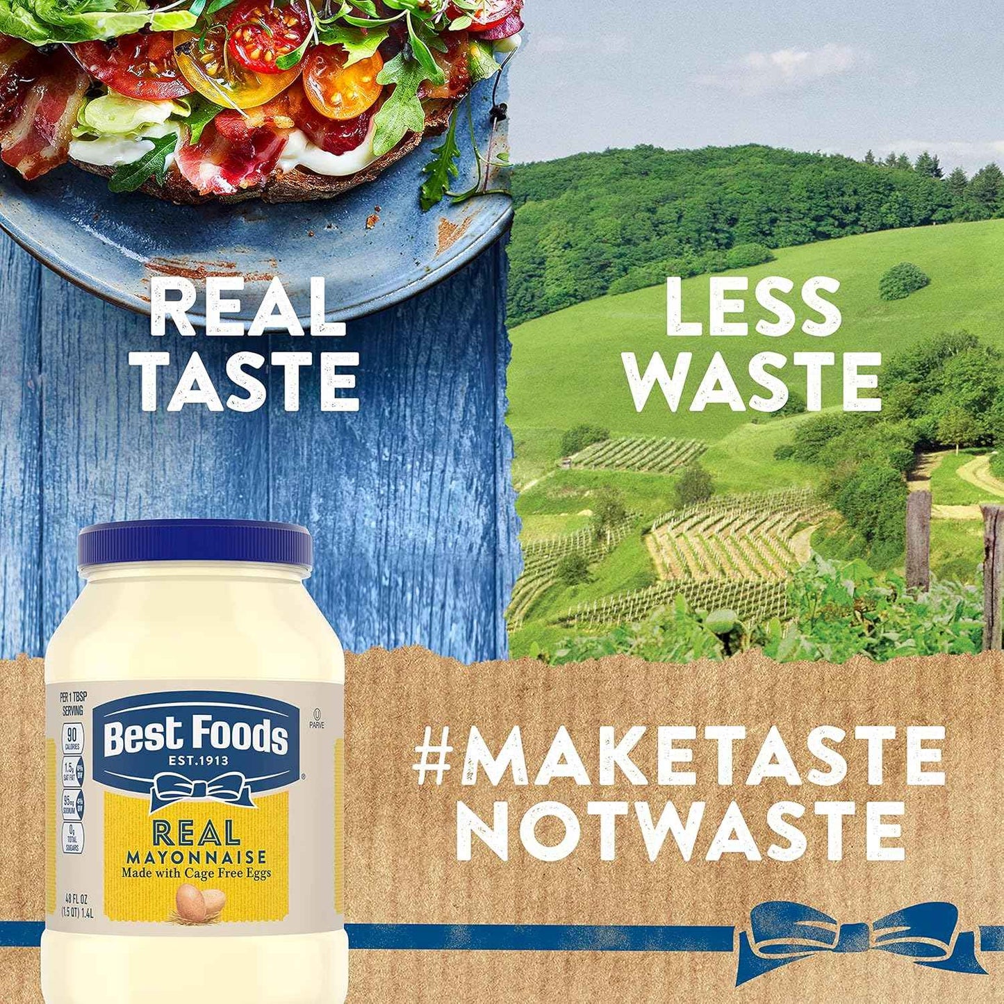 Hellmann's Real Mayonnaise – Backyard BBQ Condiment for Juicy Burgers and Grilled Meats, 15 oz