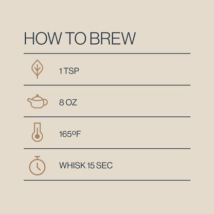 simple steeping directions: 200°f water for 5 minutes