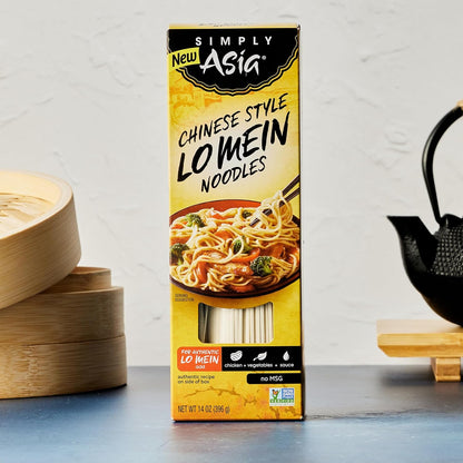 Simply Asia Lo Mein Noodles, Chinese Style No MSG – Clean-Eating Pantry Staple for Mindful Home Cooking