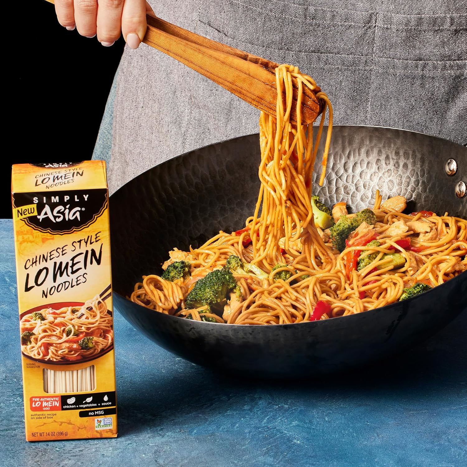 Simply Asia Lo Mein Noodles, Chinese Style No MSG – Clean-Eating Pantry Staple for Mindful Home Cooking