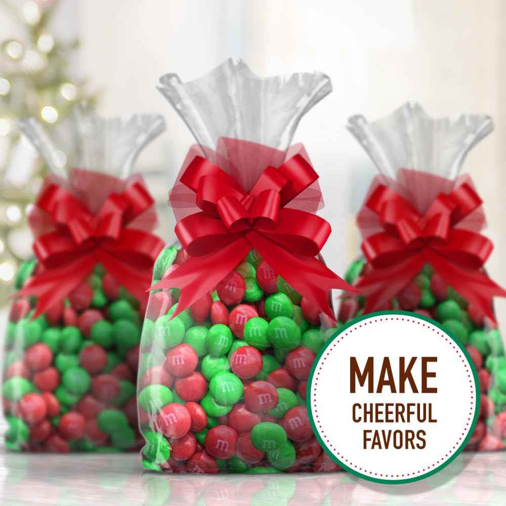 M&M'S Milk Chocolate Christmas Candy – Festive Holiday Stocking Stuffer Gift for Family and Friends, 10 Oz Bag