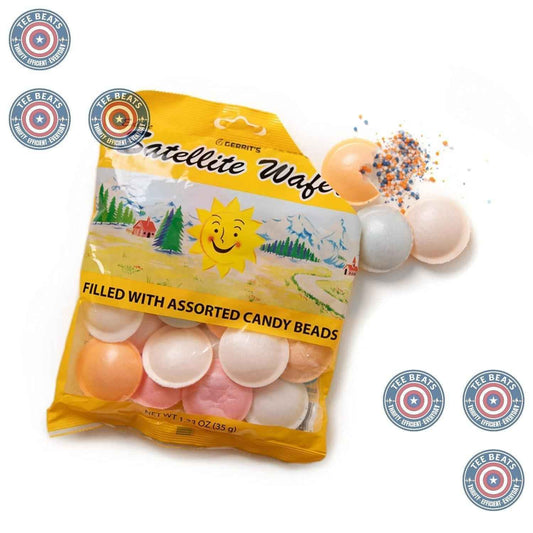 Gerrit's Satellite Wafers Single-Serve Candy Bag – Novelty After-School Snack for Playroom Pantry