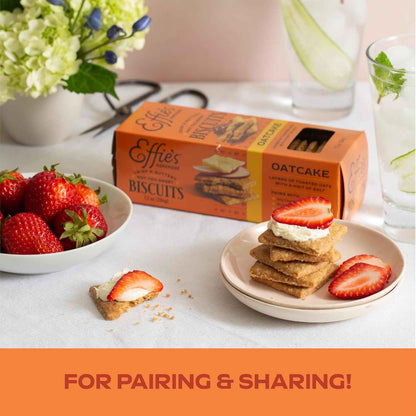 Effie's Homemade Biscuits - Oatcakes - Heirloom Recipe Cracker for High-End Charcuterie Pairings