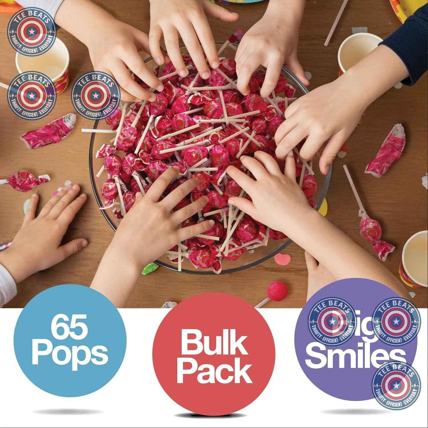SugarCrate Watermelon Lollipops – Individually Wrapped Suckers for Nursery Snack Time and Playroom Treats