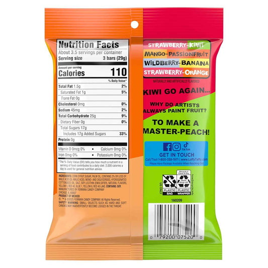 Laffy Taffy Fruit Combos Nostalgic Candy Gift Bag, Assorted Chewy Flavors for Birthday Party Treats