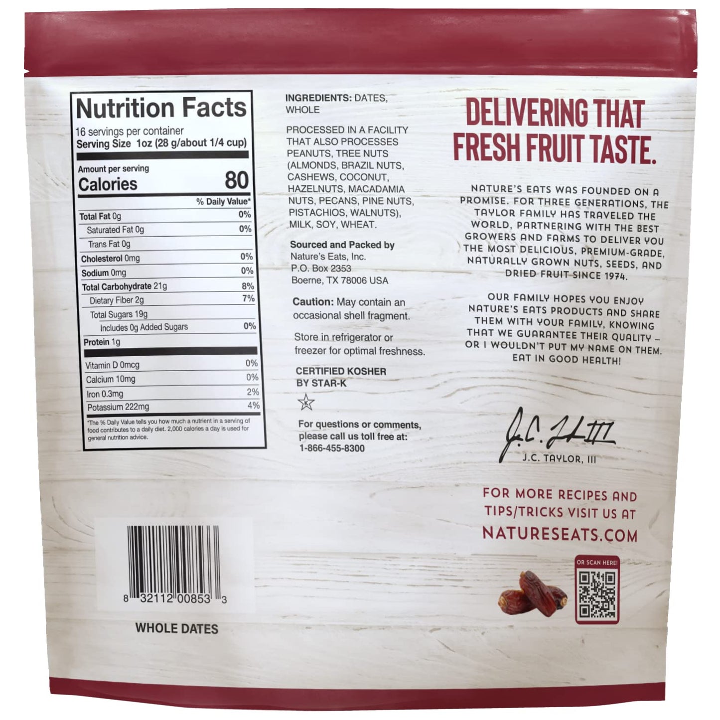 single ingredient: dates